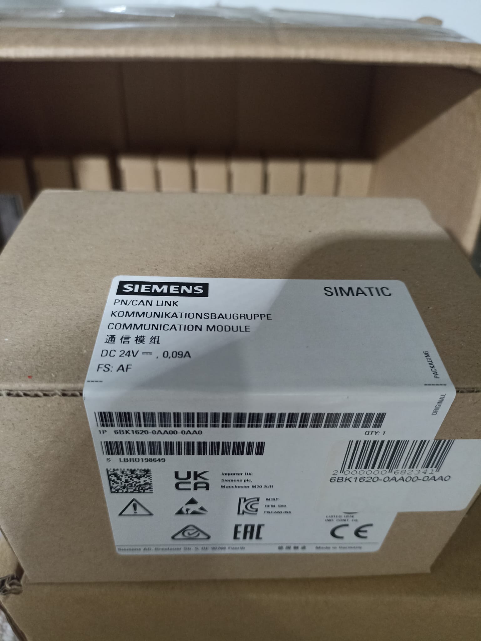 6BK1620-0AA00-0AA0 SIMATIC PN/CAN LINK Gateway from Profinet to CAN or