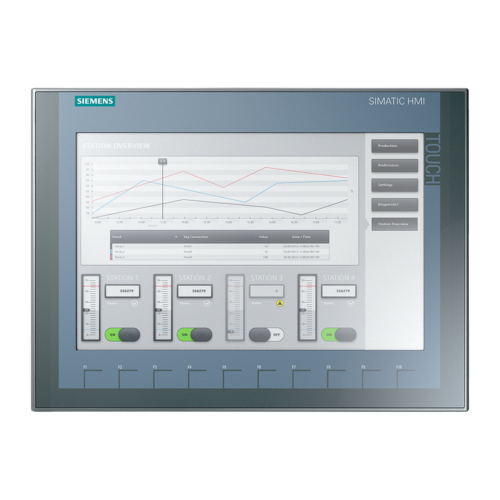 Siemens 6AV2123-2MA03-0AX0 HMI KTP1200 Basic Panel