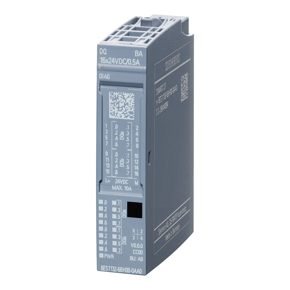 Siemens 6ES7132-6BH00-0AA0 DQ 16x 24VDC/0.5A Basic ET-200SP