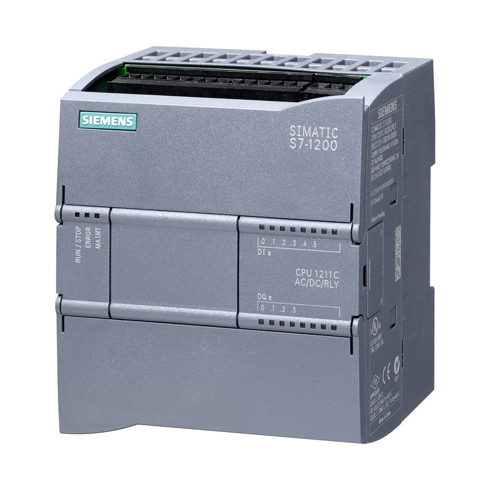 Siemens 6ES7211-1BE40-0XB0 CPU 1211C 6DI / 4DO, 2AI CPU S7-1200