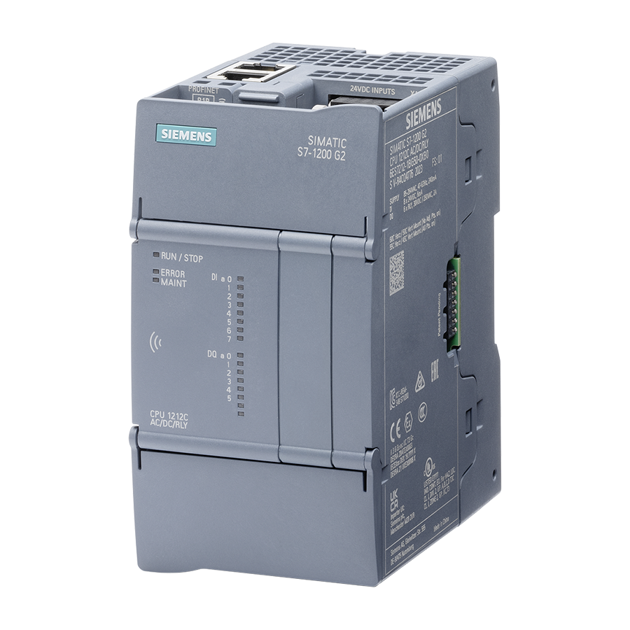 Siemens 6ES7212-1HF50-0XB0 CPU 1212 FC DC/DC/RL S7-1200 FC CPU G2