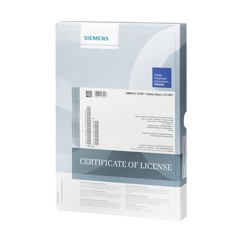 Siemens 6ES7833-1FC02-0YA5 Safety V5.4 F-CPU YAZILIMLAR