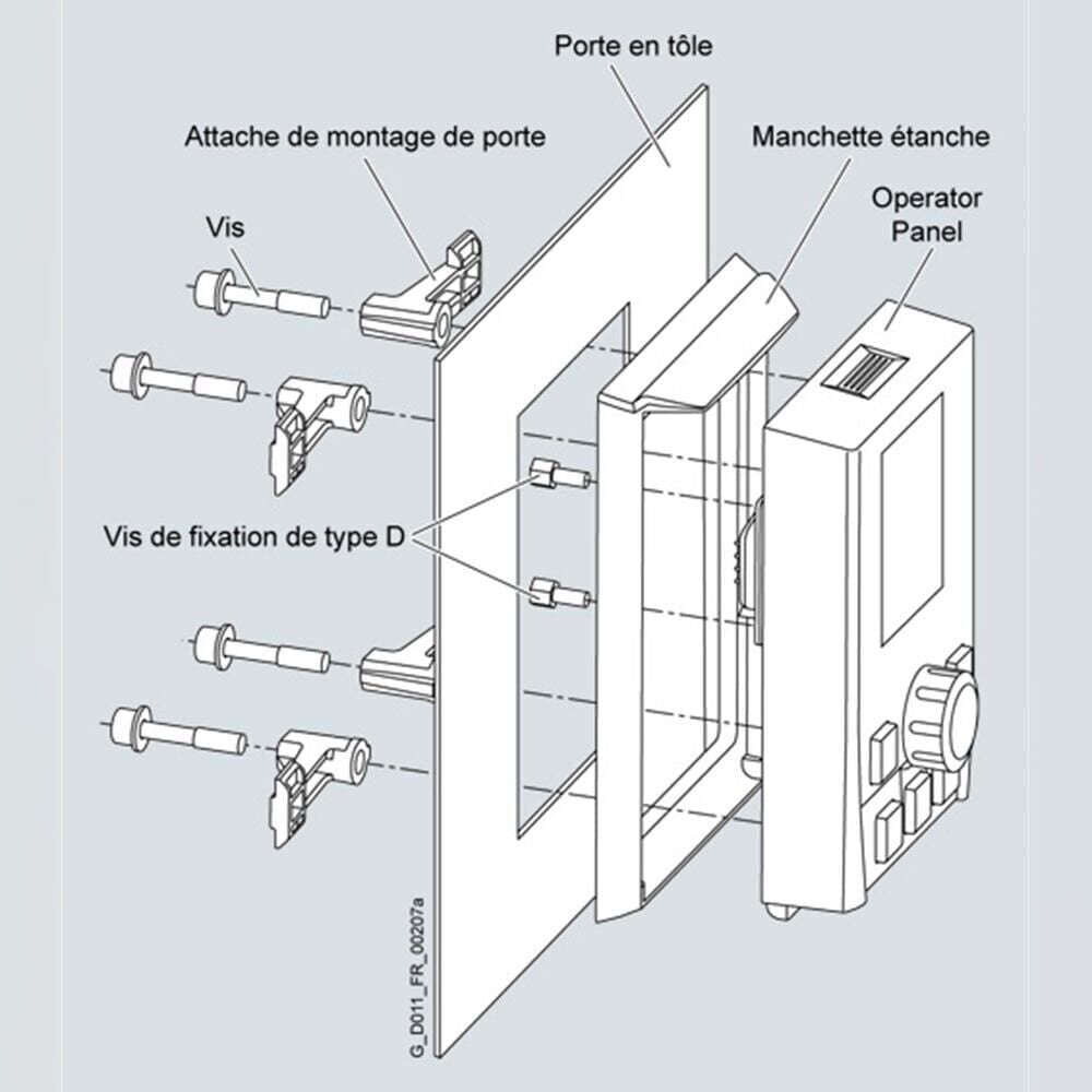 Siemens 6SL3256-0AP00-0JA0 BOP-2 / IOP Kapı Montaj Kiti G120 / G120CAksesuar